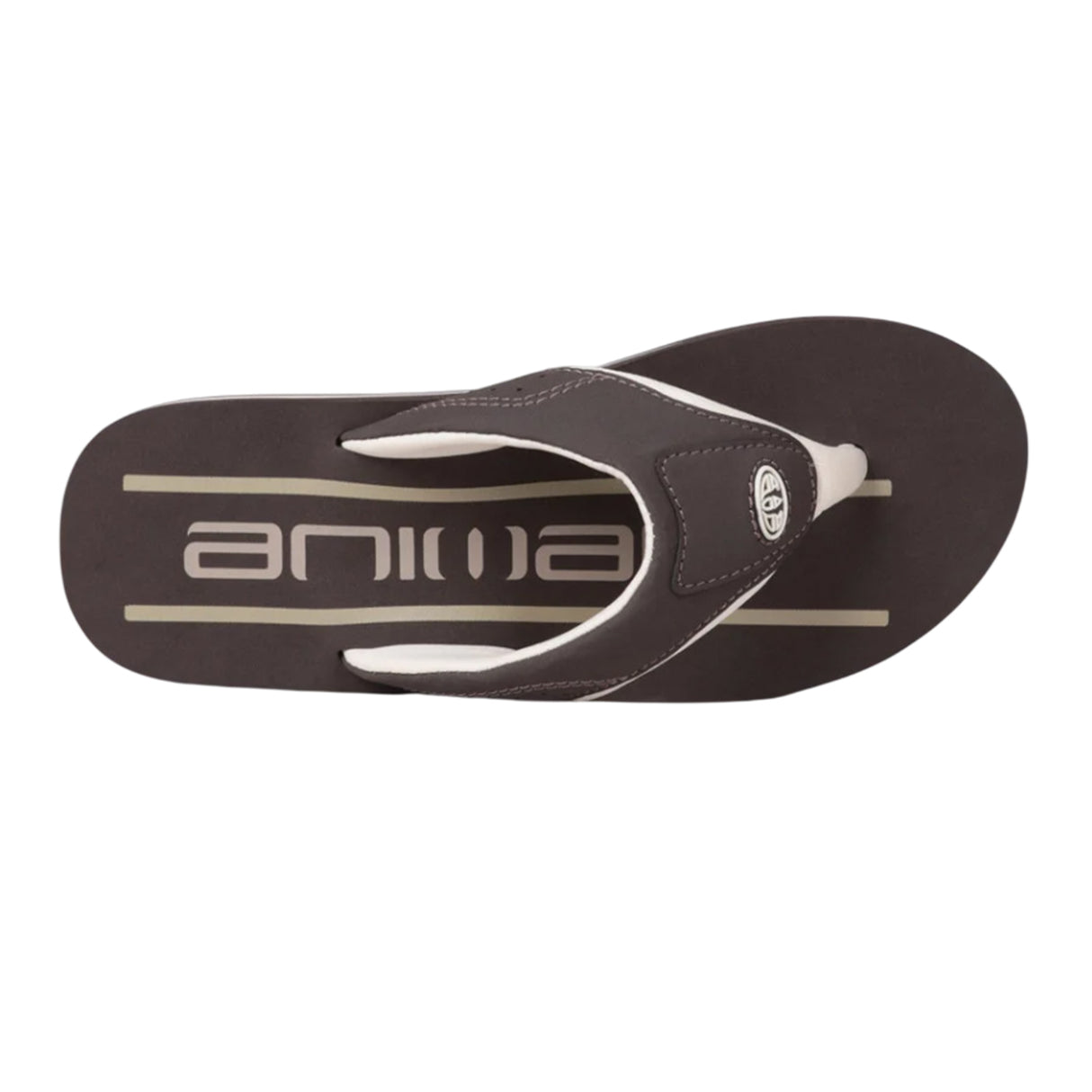 Animal Mens Jekyl Recycled Flip Flops Dark Brown