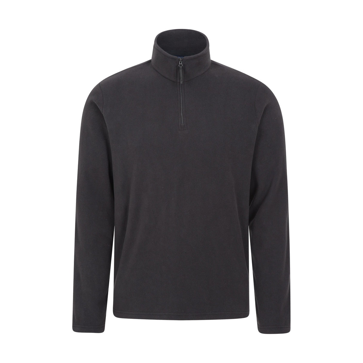 Mountain Warehouse Mens Camber II Half Zip Fleece Top Black