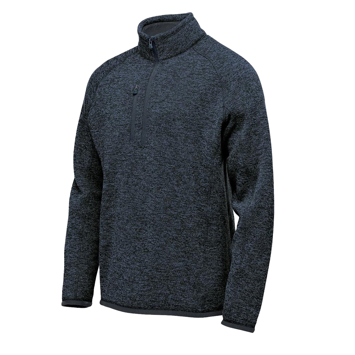 Stormtech Mens Avalante Heather Quarter Zip Fleece Top Navy