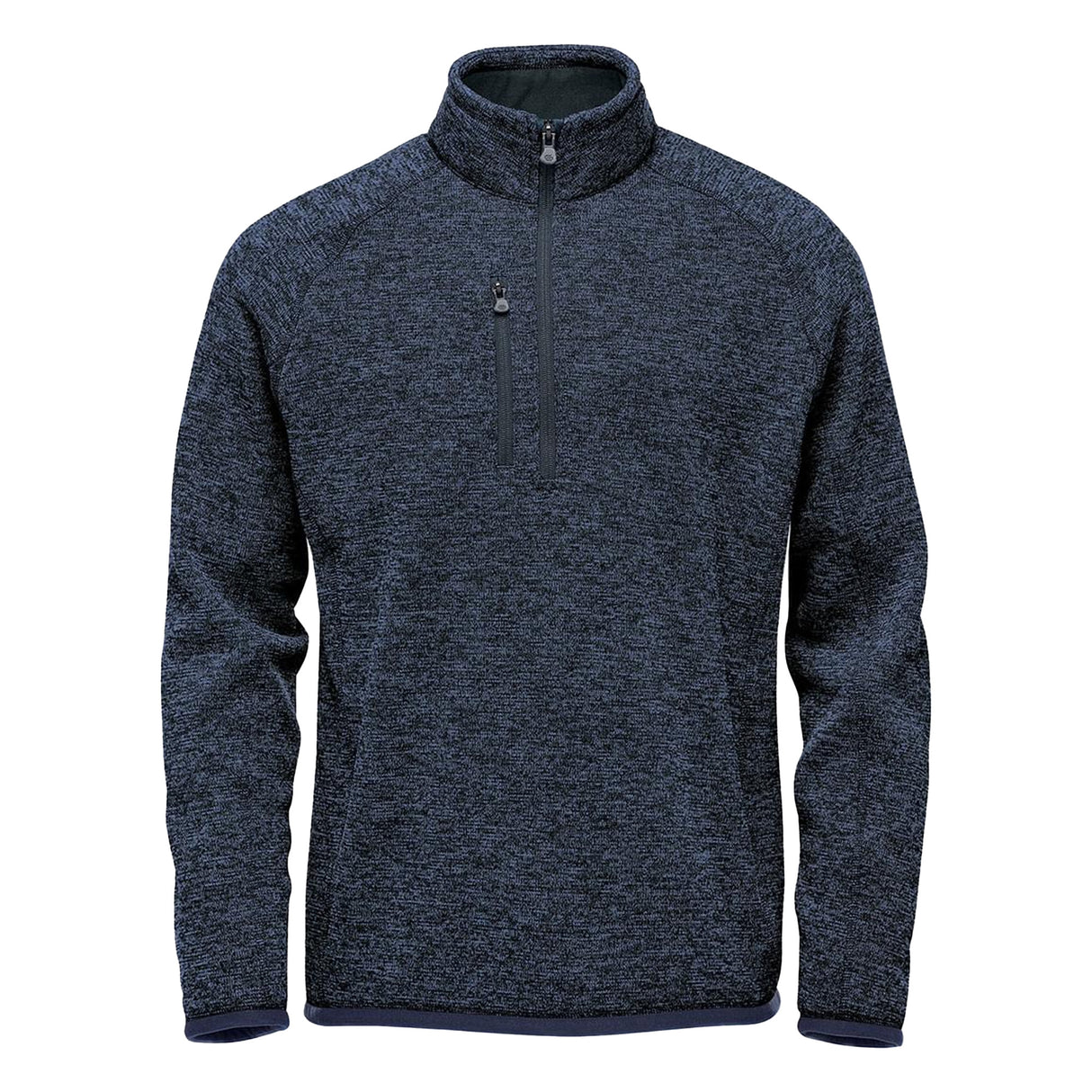 Stormtech Mens Avalante Heather Quarter Zip Fleece Top Navy
