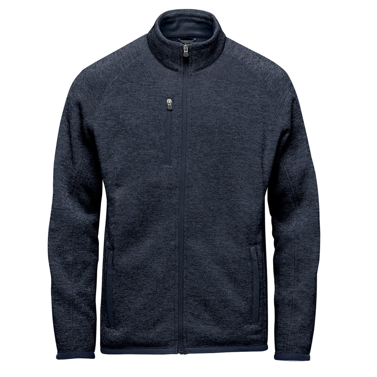 Stormtech Mens Avalante Heather Full Zip Fleece Jacket Navy