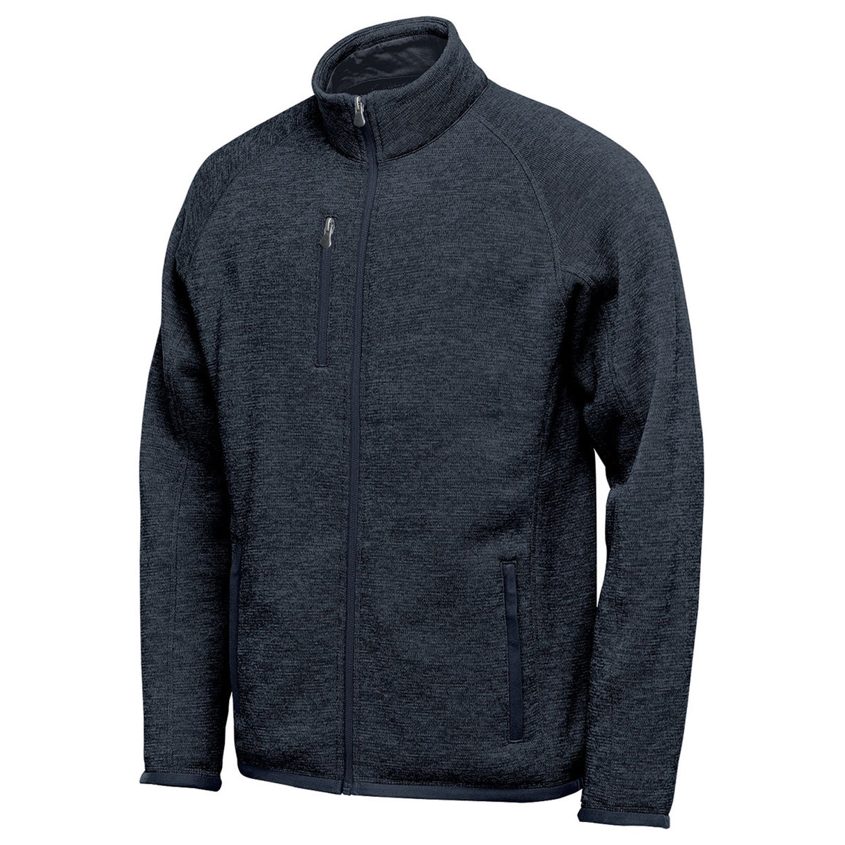 Stormtech Mens Avalante Heather Full Zip Fleece Jacket Navy
