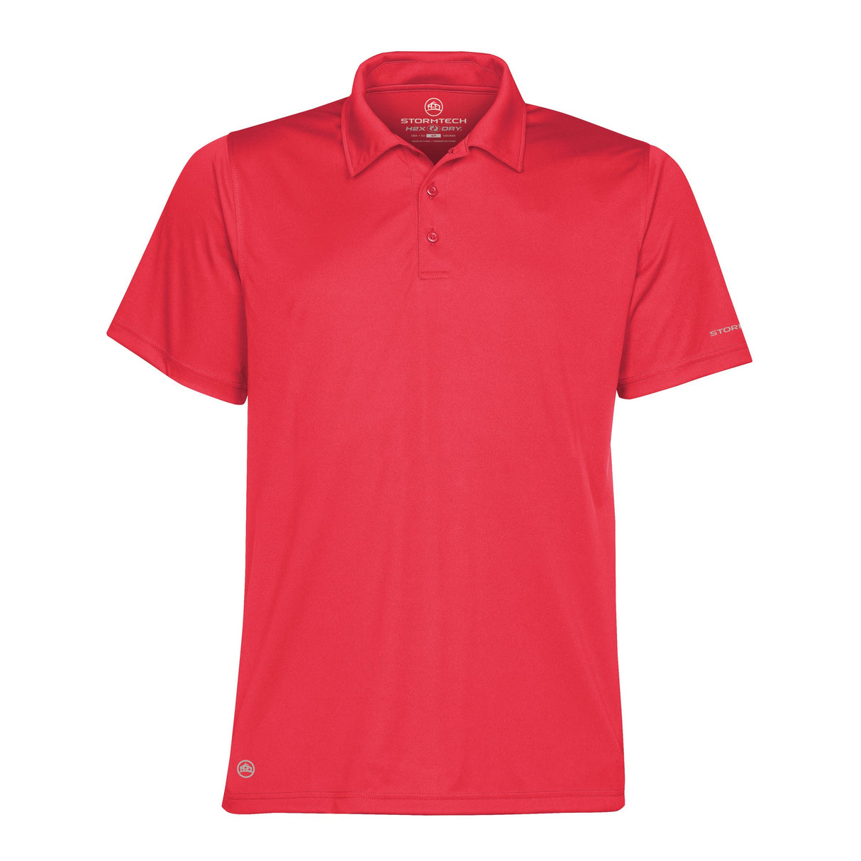 Stormtech Mens Short Sleeve Sports Performance Polo Shirt Scarlet Red