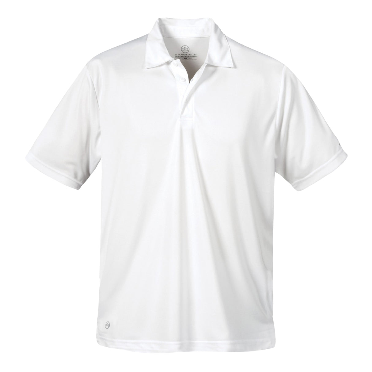 Stormtech Mens Short Sleeve Sports Performance Polo Shirt White