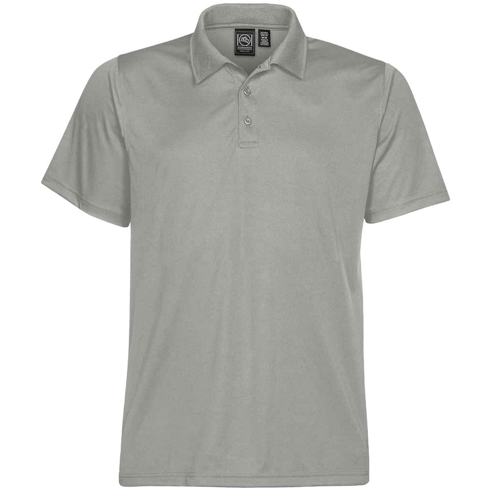 Stormtech Mens Eclipse H2X Dri Piqu Polo Cool Silver