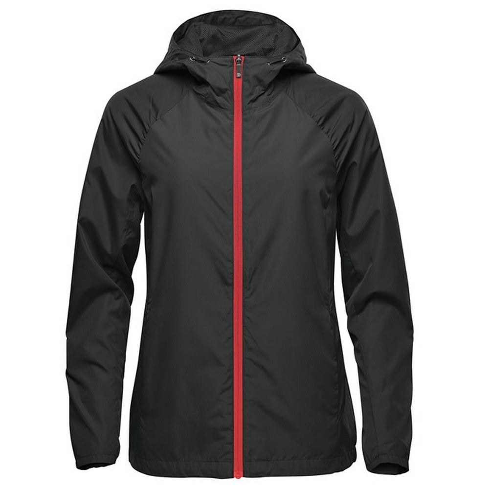 Stormtech Womens Pacifica Lightweight Jacket Black/Red