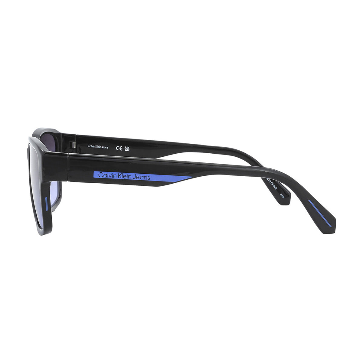 Calvin Klein Mens Square Sunglasses Black/Violet