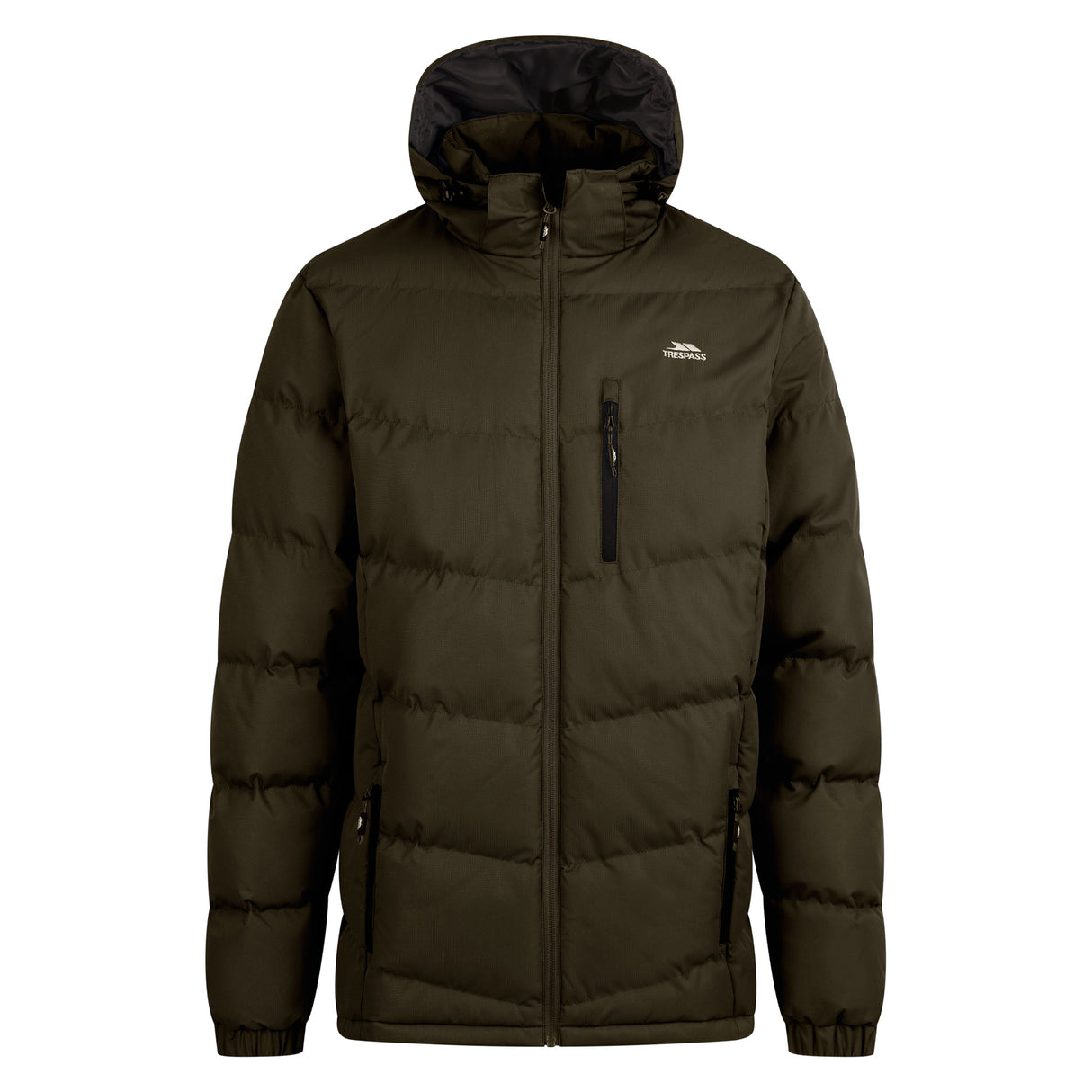 Trespass Mens Blustery Padded Jacket Dark Vine