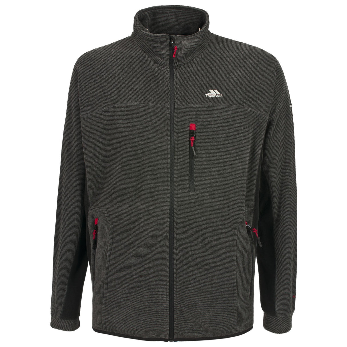 Trespass Mens Jynx Full Zip Fleece Jacket Black