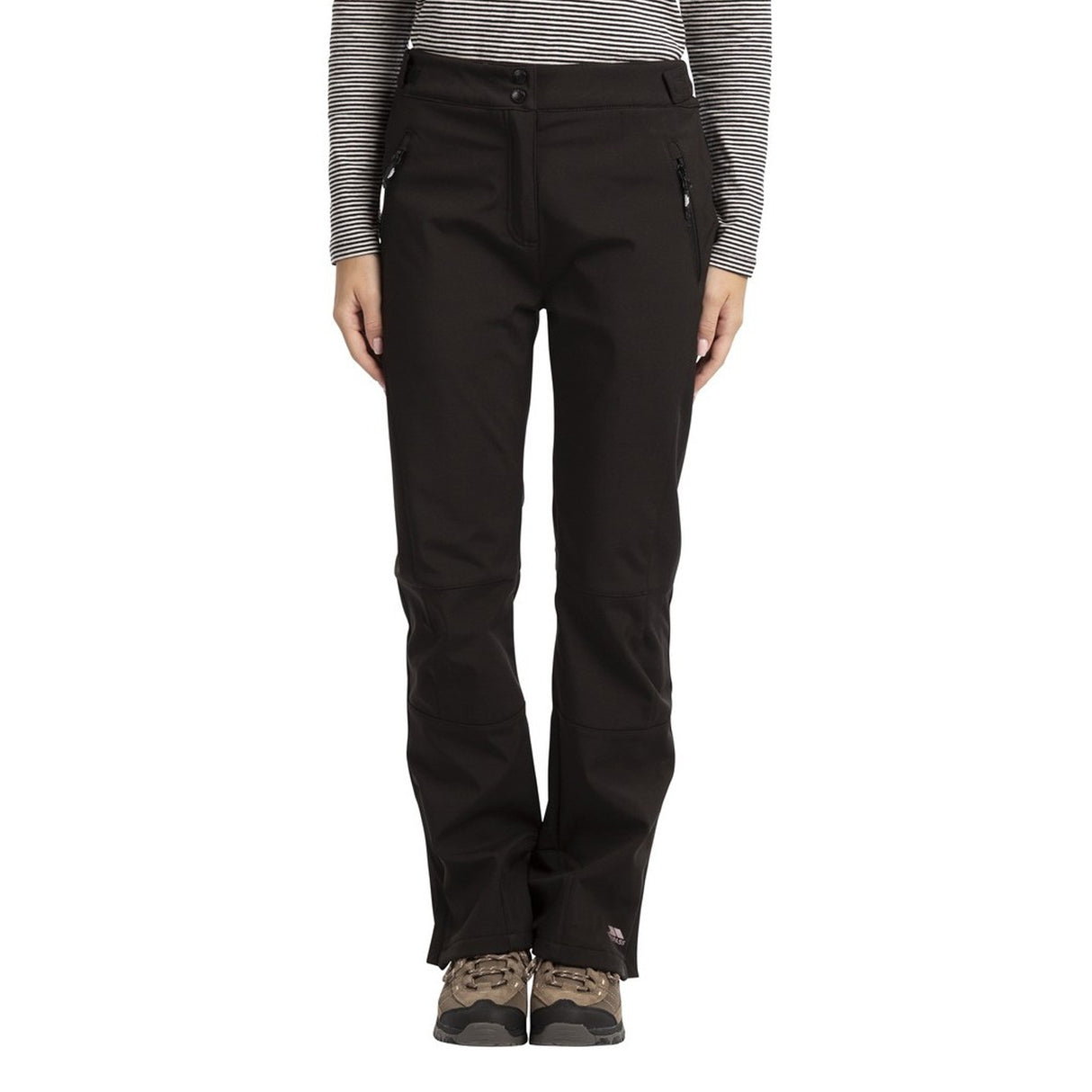 Trespass Womens Squidge II Water Resistant Hiking Trousers Black