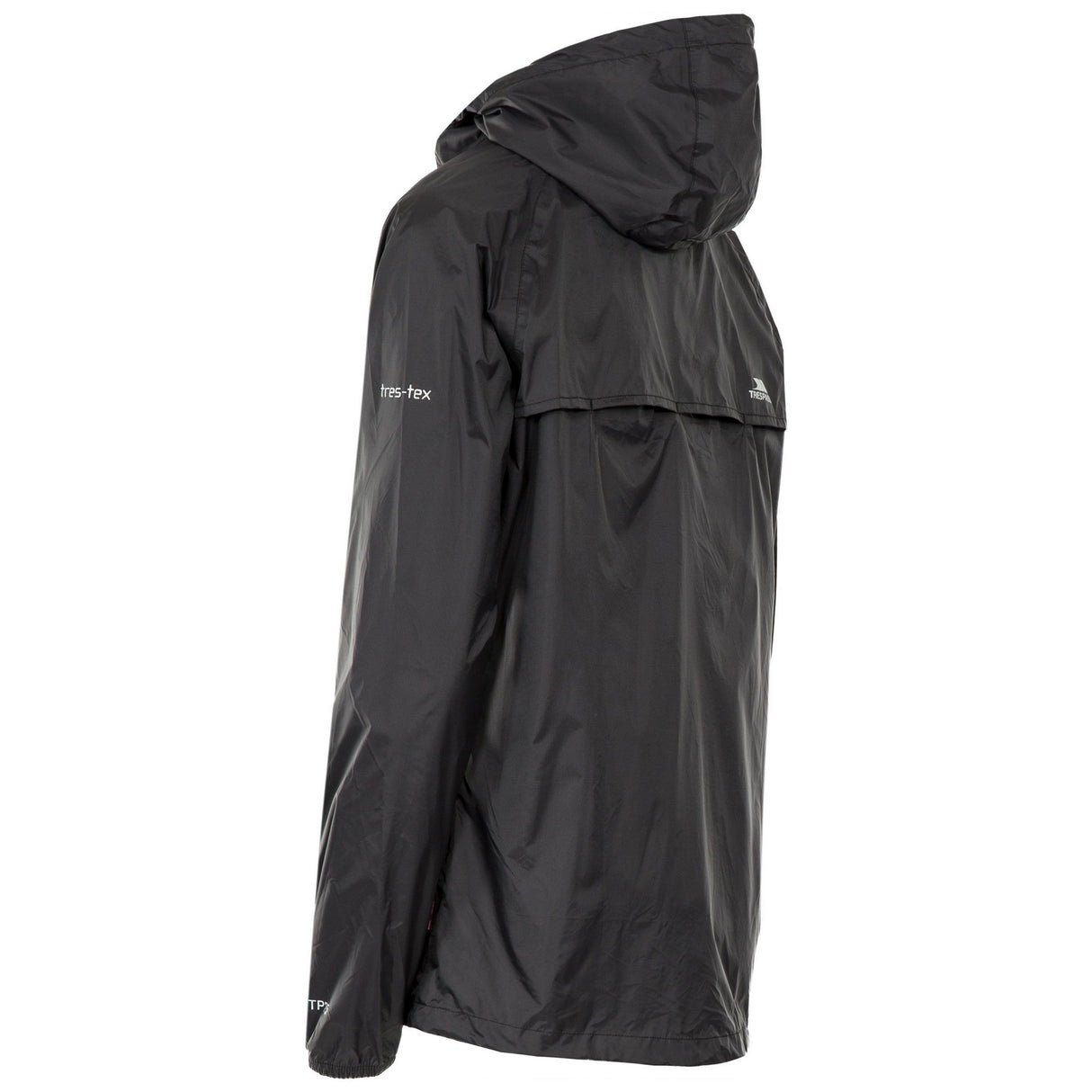 Trespass Womens Qikpac Packaway Waterproof Jacket Black