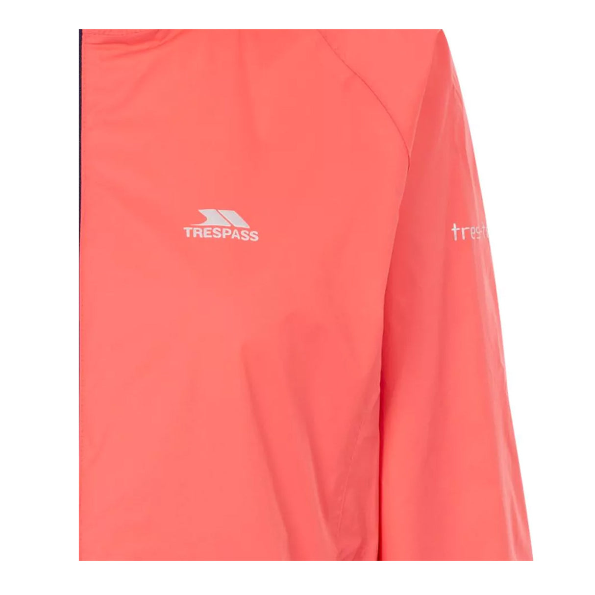 Trespass Womens Qikpac Packaway Waterproof Jacket Peach Blush