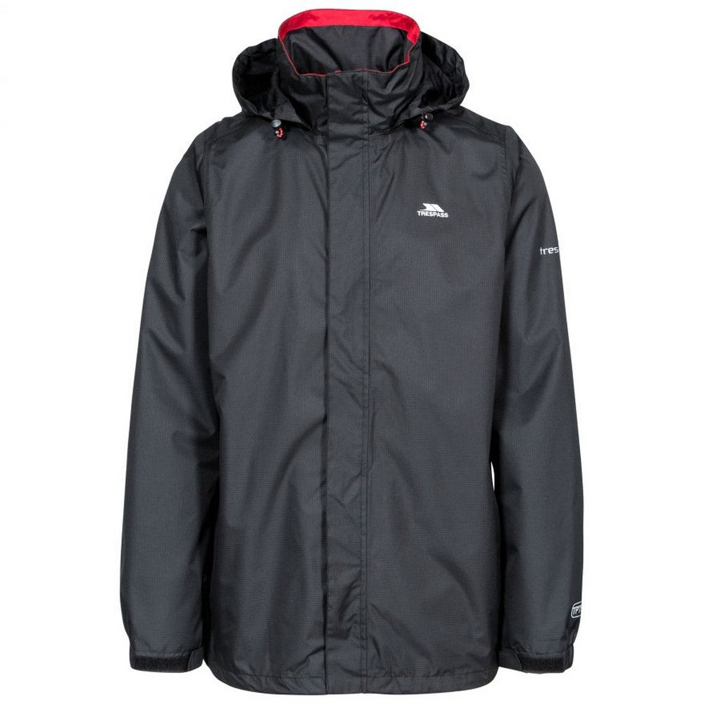 Trespass Mens Fraser II Waterproof Jacket Black