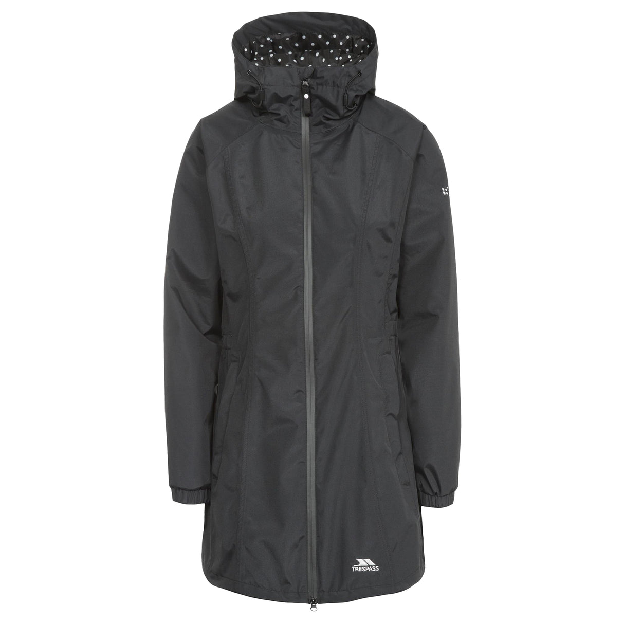 Trespass Womens Waterproof Shell Jacket Black
