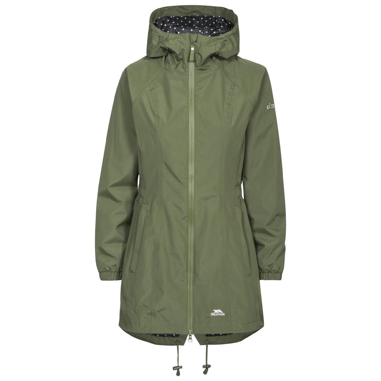 Trespass Womens Waterproof Shell Jacket Moss