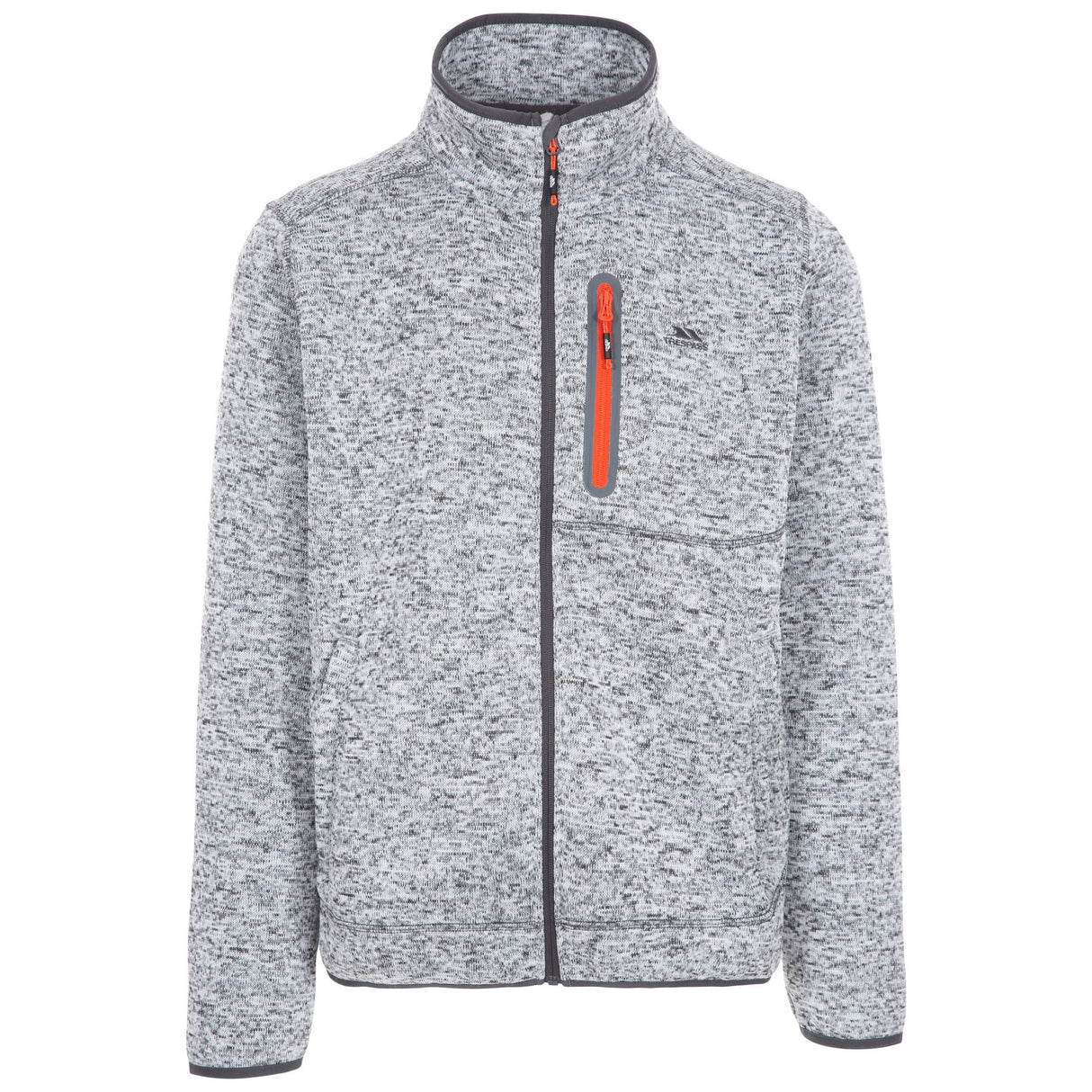 Trespass Mens Bingham Fleece Jacket Grey Marl