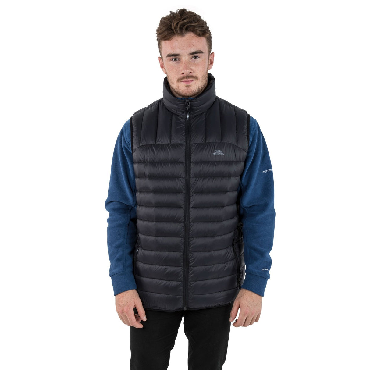 Trespass Mens Hoppers Down Gilet Black