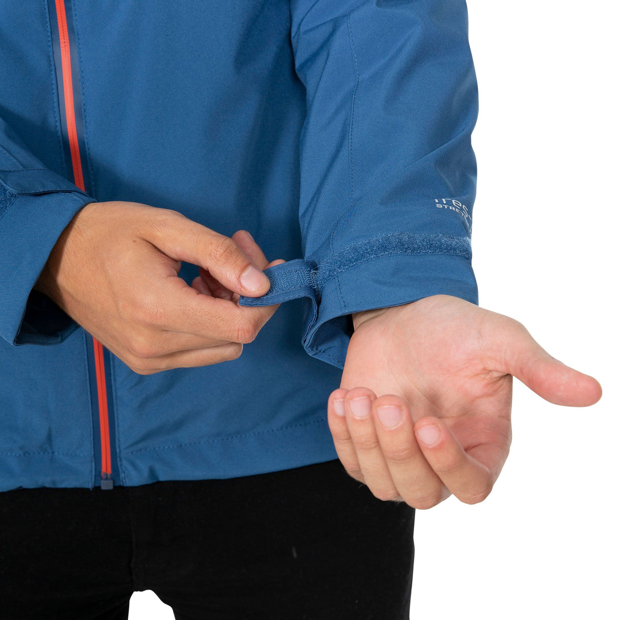Trespass Mens Tappin Hooded Waterproof Jacket Indigo