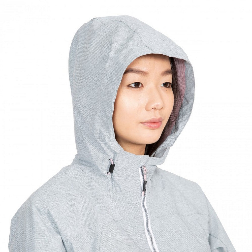 Trespass Womens Virtual Waterproof Jacket Grey Marl