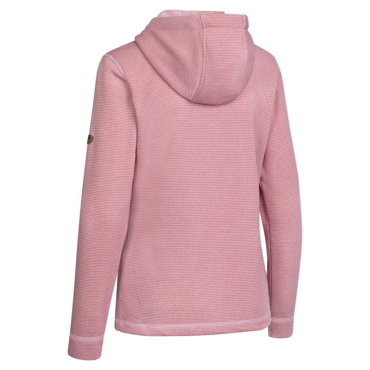 Trespass Womens Rootless Stripe Marl AT200 Fleece Jacket Pink Haze