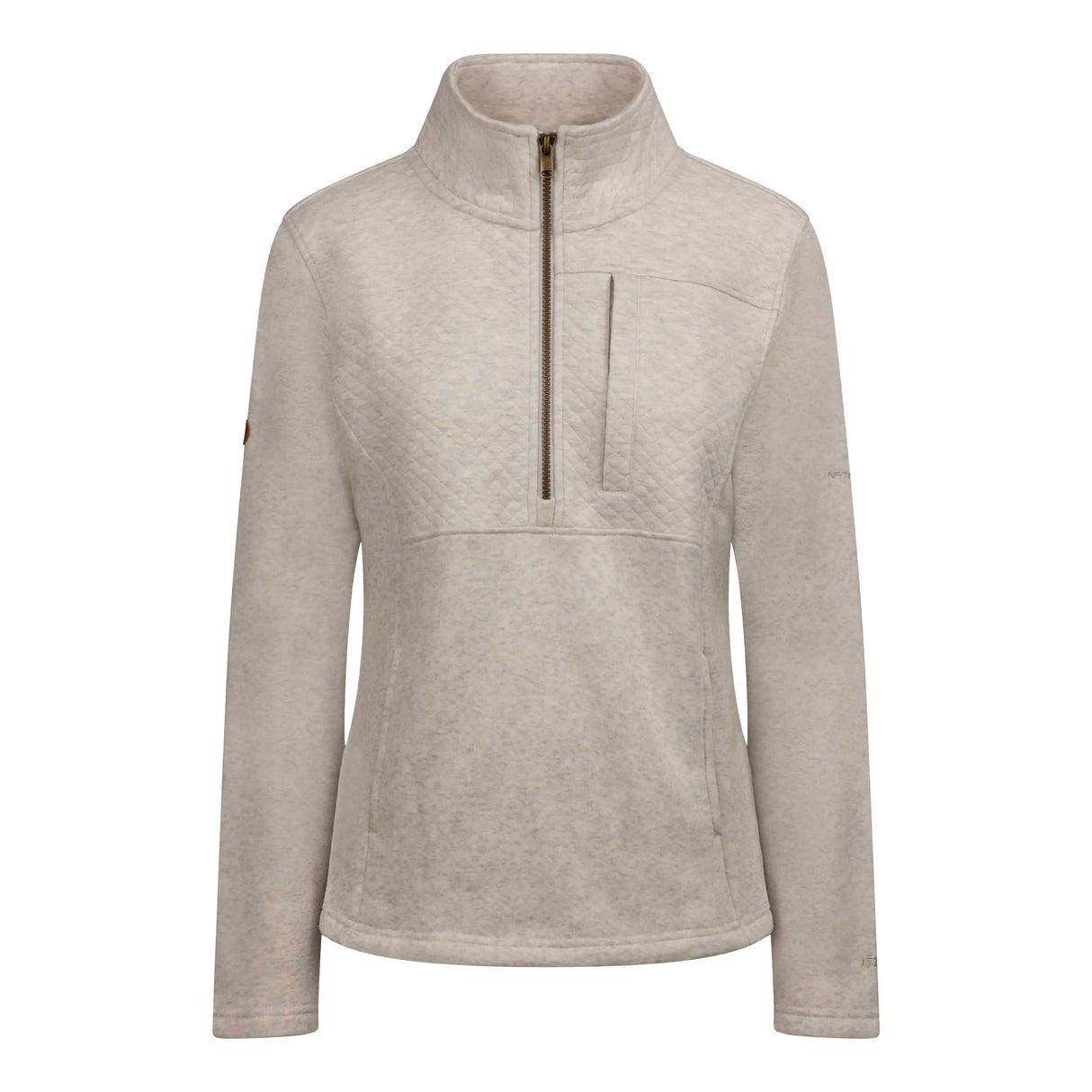 Trespass Womens Hoxie Marl Fleece Top Cream Marl