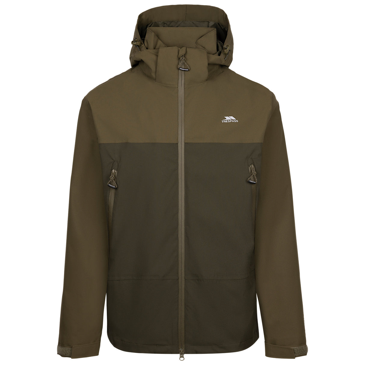 Trespass Mens Fahamore Waterproof Jacket Marshland