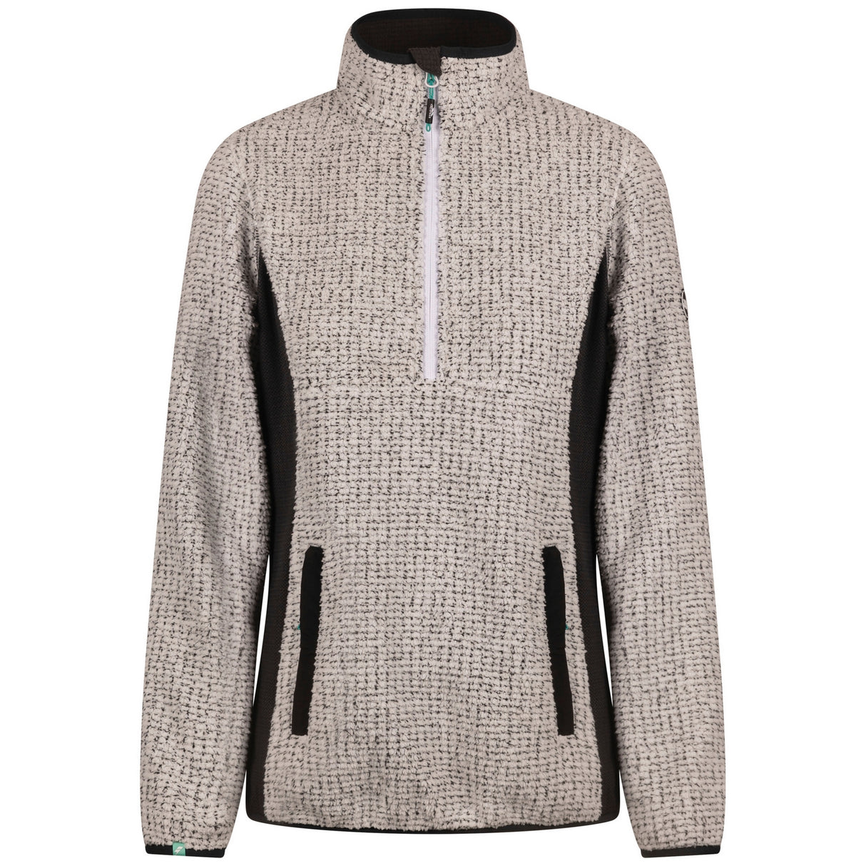 Trespass Womens Lia Half Zip Fleece Top Grey Marl