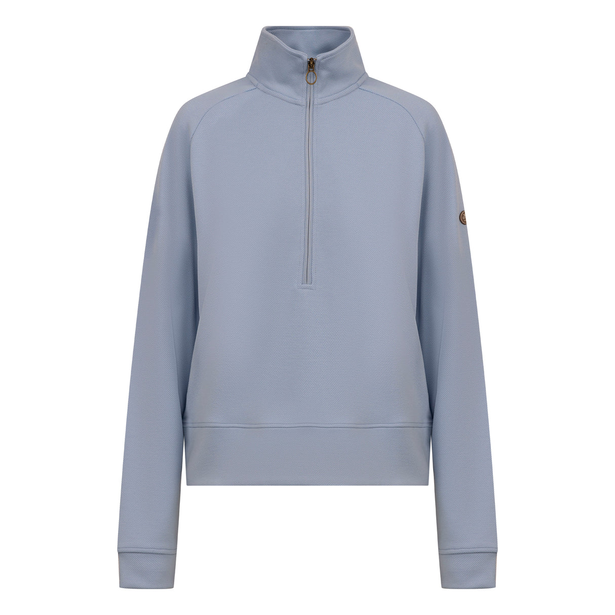 Trespass Womens Pipa Quarter Zip Top Blue Haze