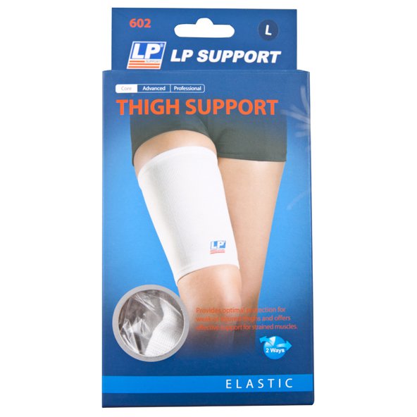 LP Elasticated Thigh Support White, WHT