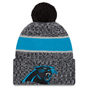 New Era Carolina Panthers 2023/24 Sideline Cuffed Bobble Hat