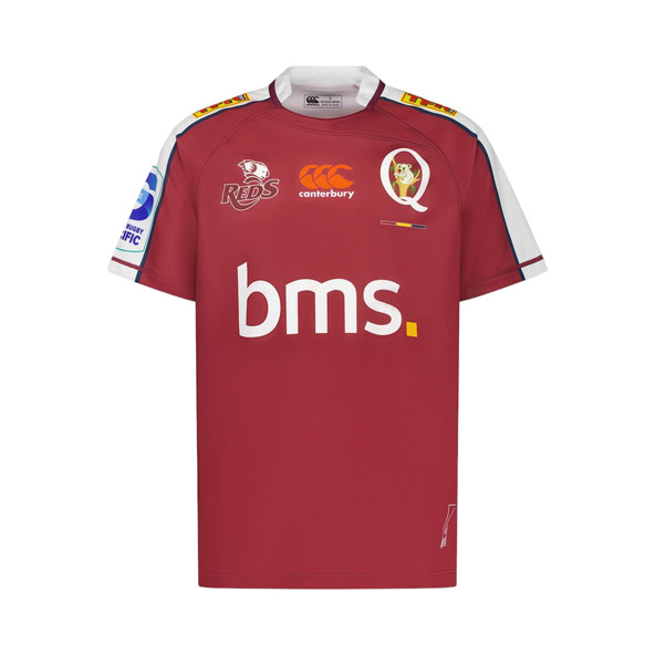 CCC M QLD REDS HOME JERSEY MAROON, MAROON