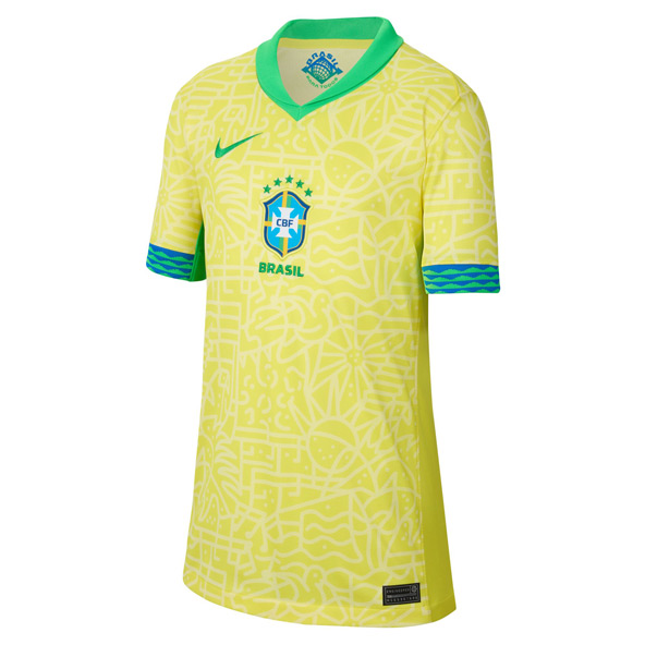 Nike Brasil 2024 / 25 Kids Home Replica Jersey