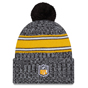 New Era Pittsburgh Steelers 2023/24 Sideline Cuffed Bobble Hat