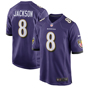 Nike Ravens Jackson 8 Home Jersey Purple