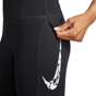 Nike Fast Womens Mid-Rise 7/8 Running Leggings with Pockets