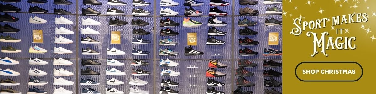 In-store - active footwear wall 