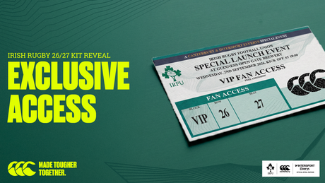 Irish Rugby New Jersey Launch Event - Win A Spot