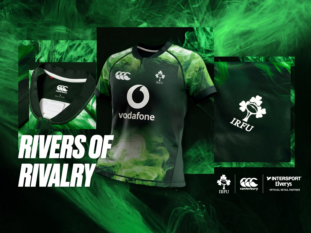 Intersport Elverys Launches the New Irish Rugby Chicago Commemorative Jersey.