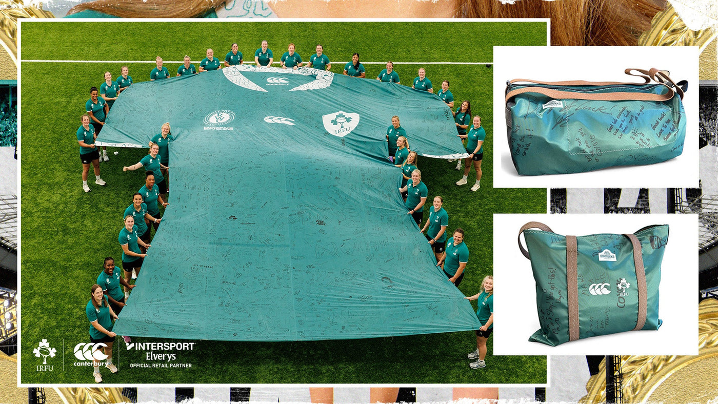 Irish Rugby Upcycled Giant WRWC Jersey Bags