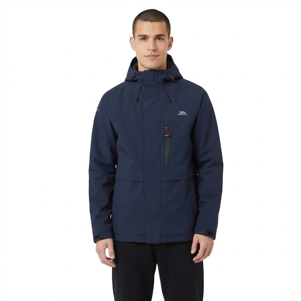 Trespass Mens Carnish Waterproof Jacket Navy