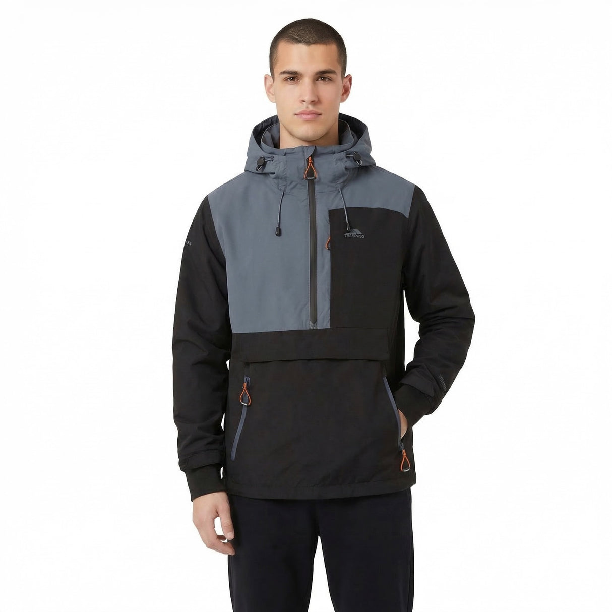 Trespass Mens Scolpaig Waterproof Jacket Black