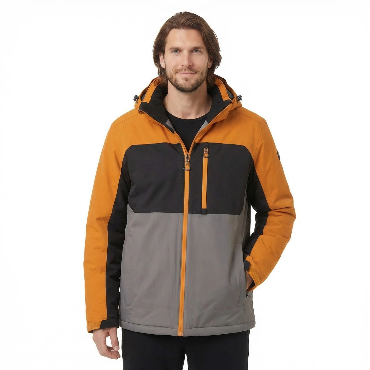 Trespass Mens Dulverton Padded Jacket Ginger