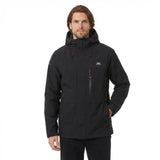 Trespass Mens Carnish Waterproof Jacket Black