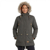 Trespass Womens Clea Waterproof Parka Dark Khaki