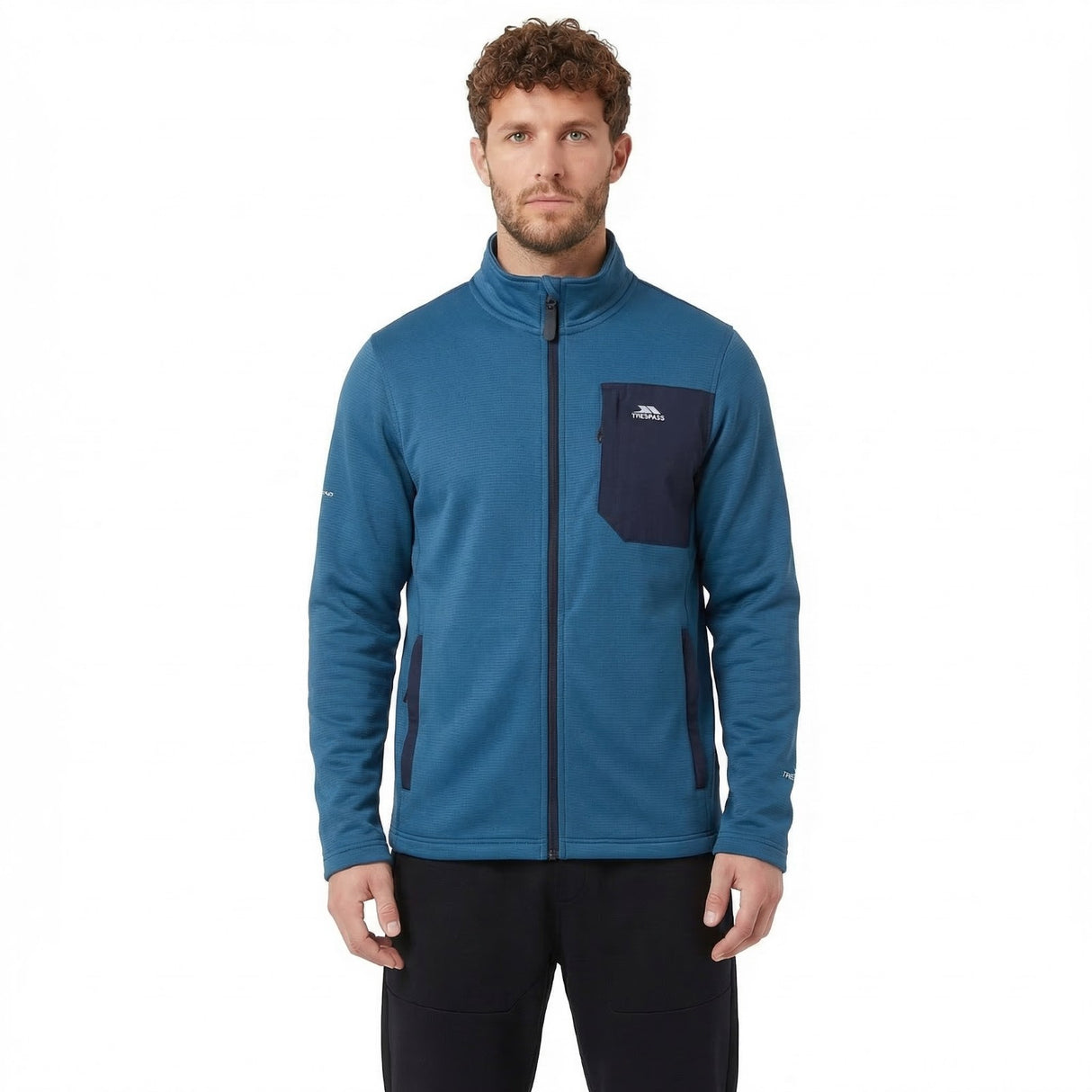 Trespass Mens Arranfore AT200 Fleece Jacket Bondi Blue