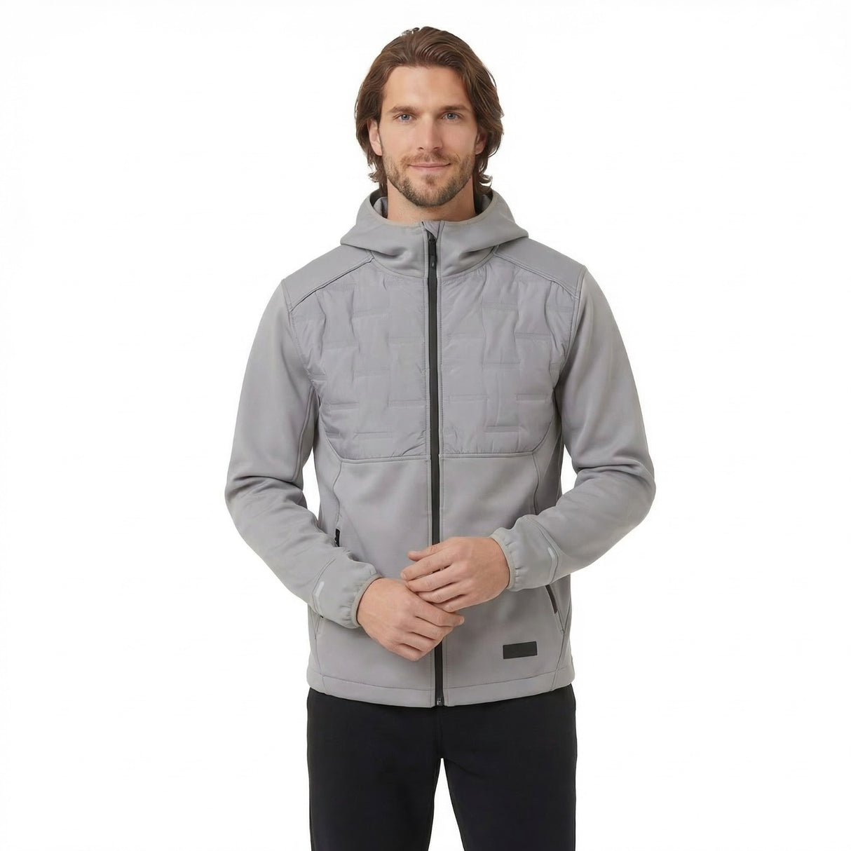 Trespass Mens Bolfort Active Hybrid Jacket Platinum