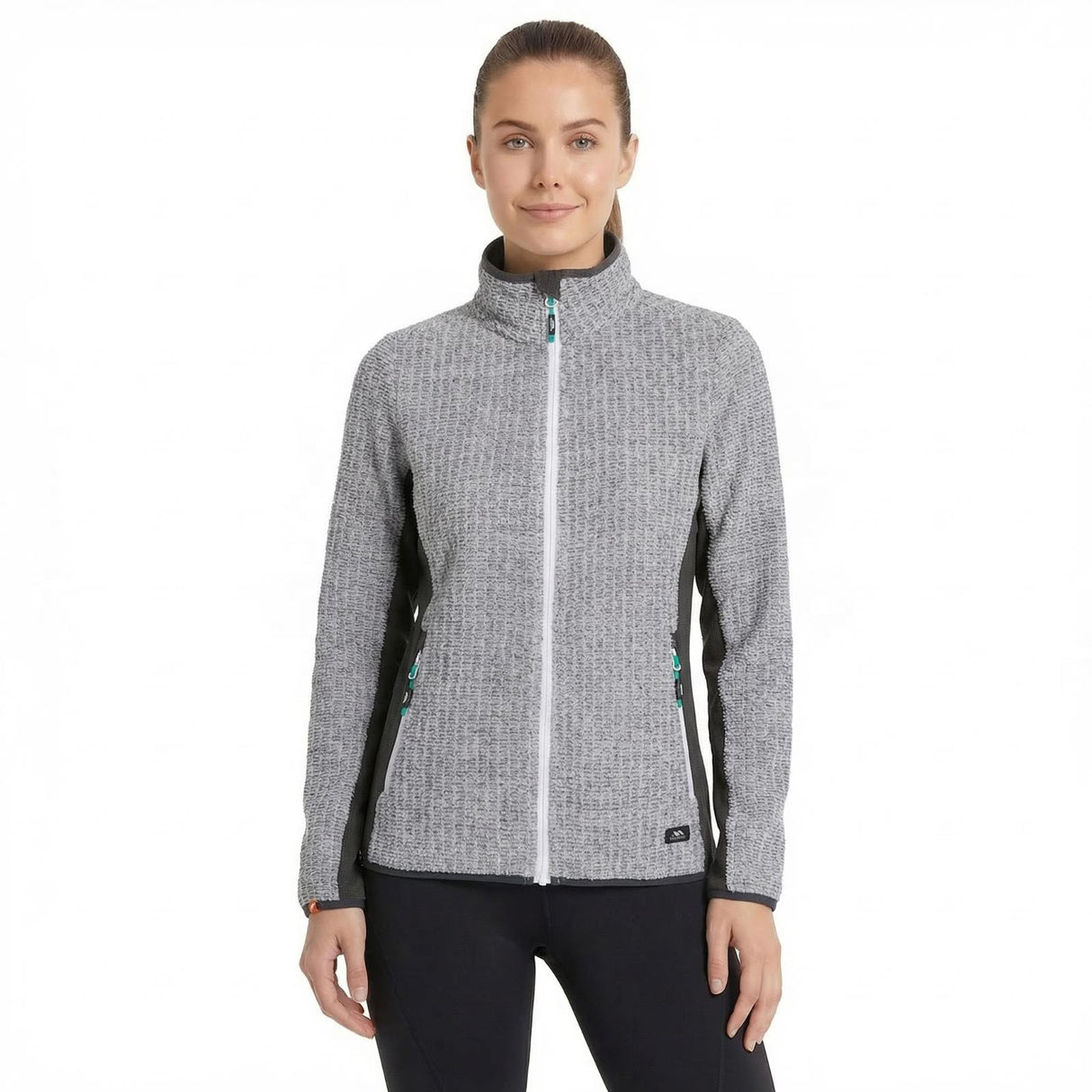 Trespass Womens Liggins Fleece Jacket Grey Marl