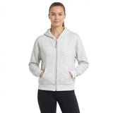 Trespass Womens Sileas Active Full Zip Hoodie Grey Marl
