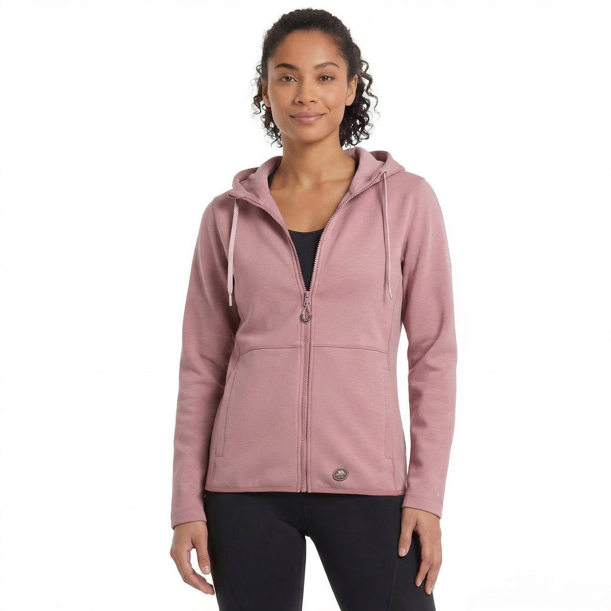 Trespass Womens Rosker Full Zip Fleece Jacket Carnation