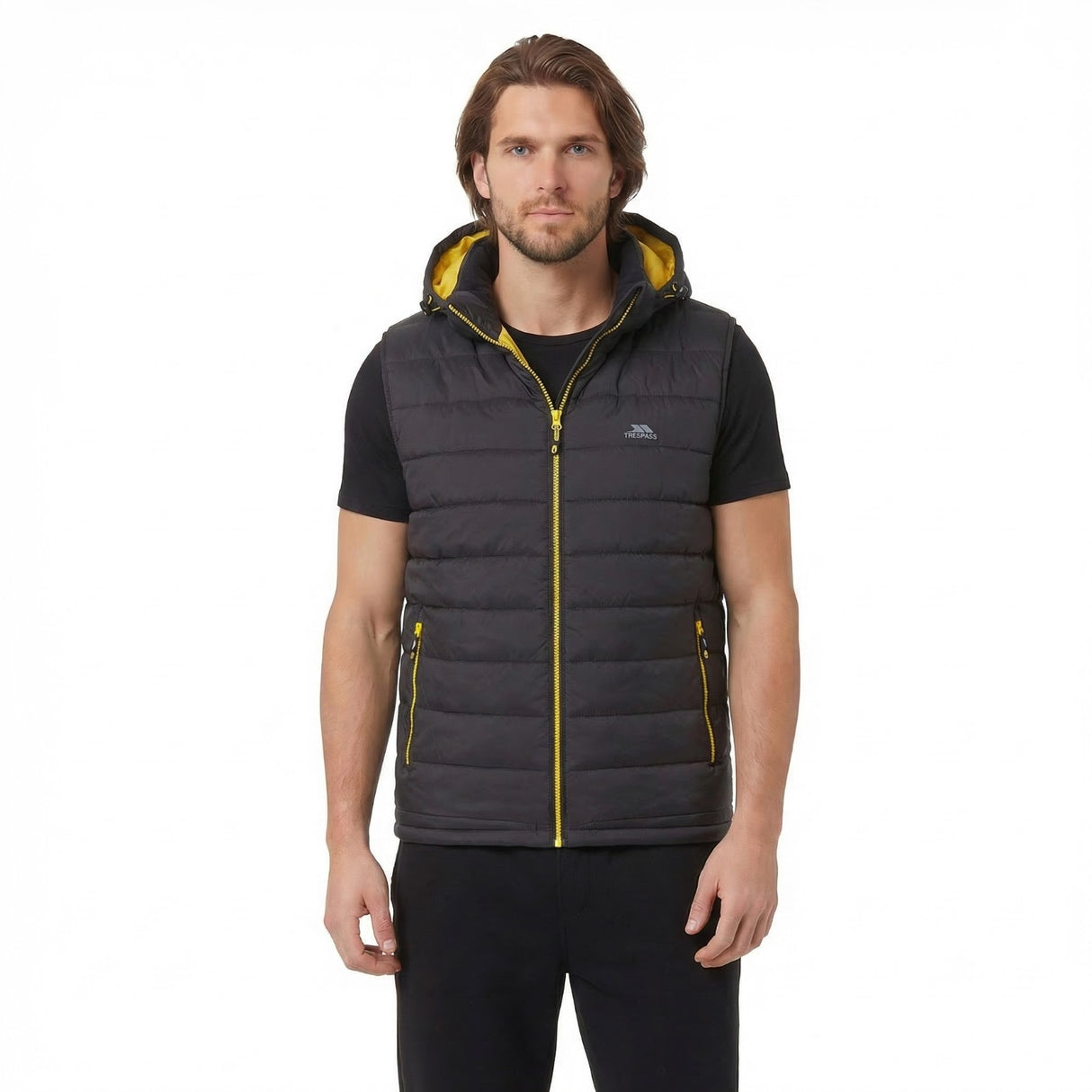 Trespass Mens Franklyn Padded Gilet Dark Grey